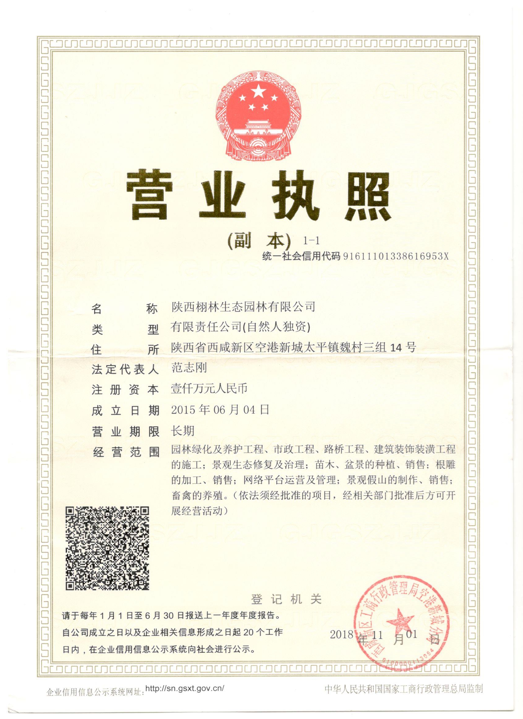 工商营业执照
